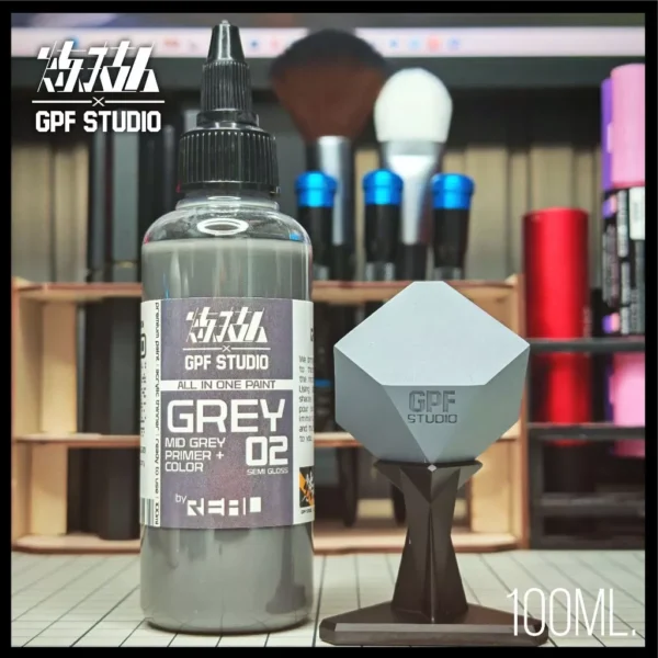 สีเทา Grey 02 [all in one paint] พ่นโมเดลโดยไม่ต้องรองพื้น GPF x ...